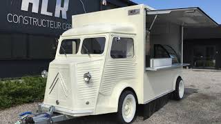 Remorque vintage foodtruck HY par HLR Constructeur Carrossier [upl. by Savell243]