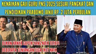 JANJI PRABOWO MENAIKKAN GAJI GURU TAHUN 2025  APAKAH BENER GAJI GURU NAIK TAHUN 2025 [upl. by Fezoj156]