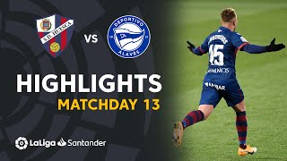 Highlights SD Huesca vs Deportivo Alavés 10 [upl. by Arahc]