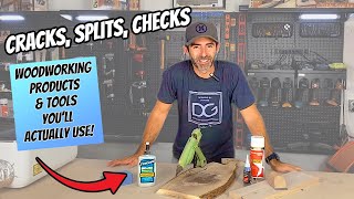 WOOD REPAIR… SIMPLE methods to fix CRACKS amp KNOTS  woodworking tools [upl. by Rosemarie]