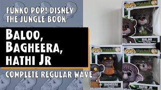 Baloo Bagheera Hathi Jr Funko Pop  set  The Jungle Book  Just One Pop Showcase [upl. by Kassie]