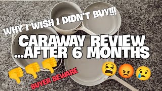 Caraway Pots amp Pans Review  6 Months of Usage  BUYER BEWARE [upl. by Ariek]