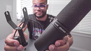 Shure SM7b Mount  How To Invert Flip Adjust Reverse or Modify [upl. by Maddox]