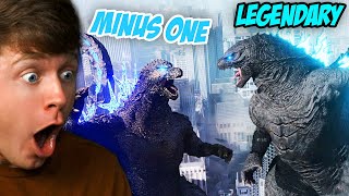 GODZILLA MINUS ONE vs LEGENDARY GODZILLA Reaction [upl. by Tebor]