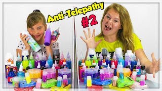 ANTI TWIN TELEPATHY SLIME CHALLENGE 2 [upl. by Goulet]