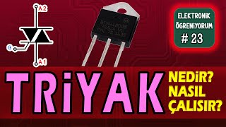 Triyak I Triac I Güç Elektroniği Devre Elemanı I Elektronik Ders 23 [upl. by Mauretta]