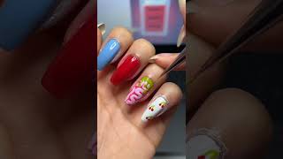 Ghoulia  Nails🩵🍒💻🧠 nails foryou fypシ゚viral shortvideo monsterhigh unhas halloweennails [upl. by Hibbs]