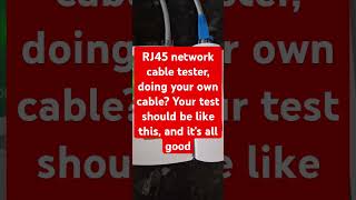 RJ45 Network cable test test should be like this and all will be good network rj45 cabletester [upl. by Marcellus239]