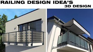 TOP20 RAILING DESIGN IDEAS architect9 shorts trending interiordesign homedesign architecture [upl. by Llennoc]