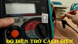 Cách đo điện trở cách điện bằng Megaohm  Đồng hồ Kyoritsu 3005A [upl. by Dripps]