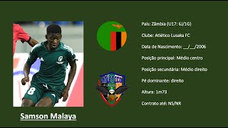 Samson Malaya Zambia  Atlético Lusaka footage vs Botswana U17 COSAFA [upl. by Awad914]