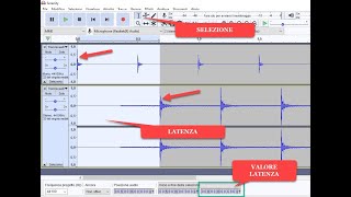 Come sincronizzare microfono e base musicale con la compensazione della latenza in Audacity [upl. by Yrrot]