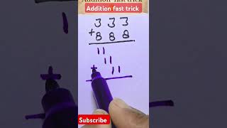 Addition fast trick shortvideo maths mathshortcut trending addition [upl. by Trebornhoj]