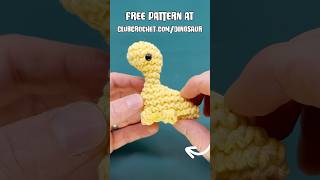 Baby bronto  free crochet pattern out now crochet amigurumi crochetpattern [upl. by Womack]