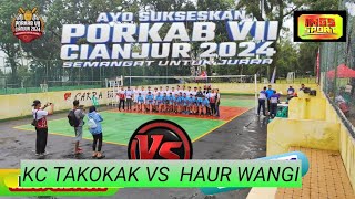 Pertandingan bola voli PORKAB Cianjur Antara KCTalokak VS KC Haur wangi [upl. by Fry]