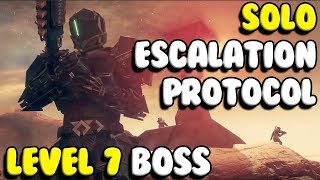 SOLO Escalation Protocol Level 7 Boss  Destiny 2 [upl. by Sayers]