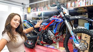 Building Her DREAM Bike  Beta XTrainer 300cc 2 Stroke [upl. by Ck770]