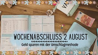 Wochenabschluss 2🌴 Geld sparen mit der Umschlagmethode🌼 Geld Sparen [upl. by Bibbie]