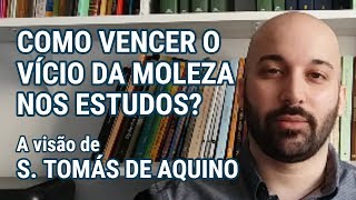 COMO VENCER O VÍCIO DA MOLEZA NOS ESTUDOS  A visão de São Tomás de Aquino [upl. by Andrew602]