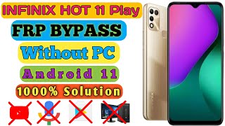 Infinix Hot 11 Play Frp Bypass  Infinix X688B Frp Bypass Android 11 [upl. by Etireugram206]