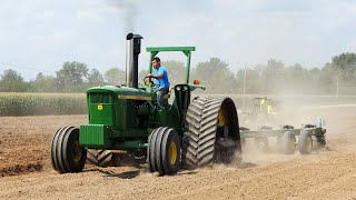 Vintage Tractors Plowing at 100 Years of Horsepower 2024 on Renner Stock Farms  Big Tractors [upl. by Adyl70]