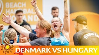 Womens final Denmark vs Hungary  Highlights  Beach Handball EURO [upl. by Netnert]