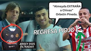 ALMEYDA EXTRAÑA CHIVAS CONFIRMA ORBELÍN PIOJO REGRESA VS ATLAS JERSEY 2025 [upl. by Salomi297]