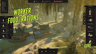 How to get Worker FoodRations  Robin Hood Sherwood Builders [upl. by Adrahc]