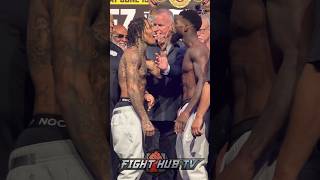 HEATED Gervonta Davis STEPS to Frank Martin in FINAL face off at weigh in [upl. by Eellah]