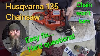 Husqvarna 135 Chainsaw Not Oiling [upl. by Anitsirhc]