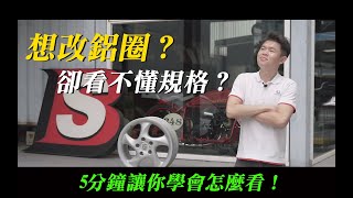 想改鋁圈？不知道規格？五分鐘告訴你怎麼看【權上汽車小教室 第8集】 [upl. by Hilar]