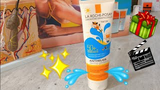 Reseña Anthelios Dermo  Pediatrics FPS 50 🏝️ Tecnología Wet Skin 🤽🏻‍♀️ by La Roche Posay 🇨🇵 [upl. by Assirok784]