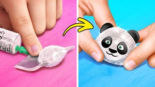 DIY Nano Tape Bubble Fidget Toy 🎨 🐼 Cool Crafts And Amazing Hacks For Your Kids [upl. by Aicined]