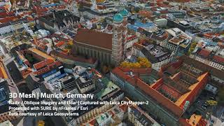 3D Mesh Munich  Leica CityMapper2 [upl. by Ditter677]