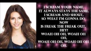 Victoria Justice  Freak the Freak Out Lyrics [upl. by Ahsoj]