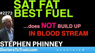 STEPHEN PHINNEY t5  SAT FAT BEST FUEL …does not build up in Bloodstream [upl. by Jerrol]