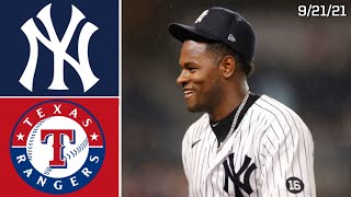 New York Yankees Vs Texas Rangers  Game Highlights  92121 [upl. by Aseel268]