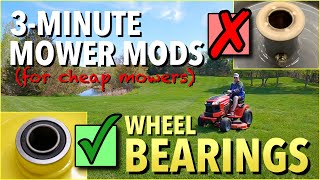 3Minute Mower Mods Wheel Bearings [upl. by Keen]