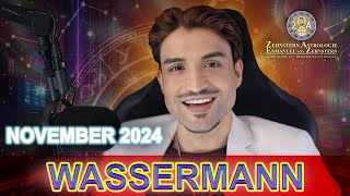 WASSERMANN MONATSHOROSKOP NOVEMBER 2024 ZEHNSTERN ASTROLOGIE [upl. by Ahaelam]