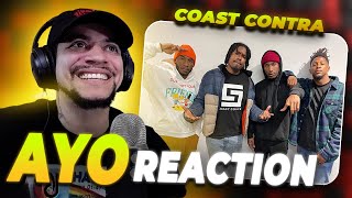 THE COAST IS COASTING Coast Contra  AYO Freestyle LIVE REACTION [upl. by Jania108]