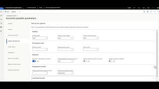 37 D365FO Account Payable parameters overview  YouTube ERP [upl. by Eneres21]