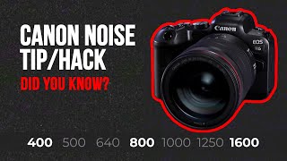 Canon Noise TipHack  How to avoid unnecessary noise [upl. by Aramas]