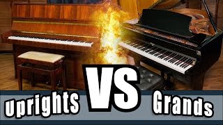 Upright pianos versus Grand pianos  Uprights Vs Grands [upl. by Bourque]