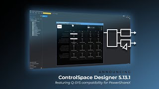 QSYS Compatibility for PowerShareX Amplifiers — ControlSpace Designer 5131 [upl. by Uile]