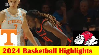 Gardner Webb vs 12 Tennessee Basketball Game Highlights 11 4 2024 [upl. by Arodnap]