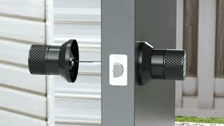 HS0335 Smart Lock Door Knobs Installation Instructions [upl. by Glialentn]