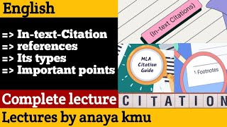 InTextcitation  Types of citation  references complete lecture in English Urdu and Hindi [upl. by Morena865]