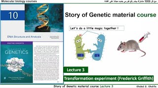 Lecture 3  Griffith experiment of transformation  story of genetic material course [upl. by Eimaj913]