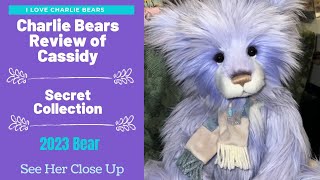 Charlie Bears Cassidy Plush Bear 2023 Box Opening  Secret Collection  Close Up and Review [upl. by Klara]