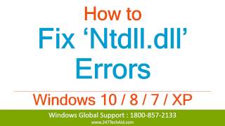 How to Fix Ntdll Dll Errors  Support for Windows Computer 800 5635020 [upl. by Symer]